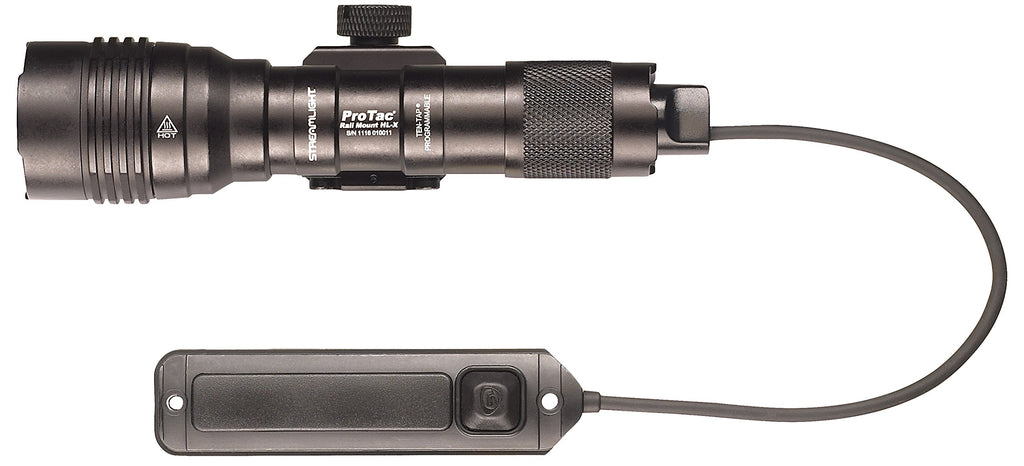 Streamlight 88066 ProTac Rail Mount HL-X 1000-Lumen 50000-Candela Tactical Led Flashlight, Ten-TAP Programmable, Long Gun Light for Picatinny Rails, Clear Retail Packaging, Black