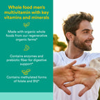 Natural Factors Whole Earth & SEA Men's Once A Day MULTIVITAMIN & Mineral, 60 Vegetarian Capsules