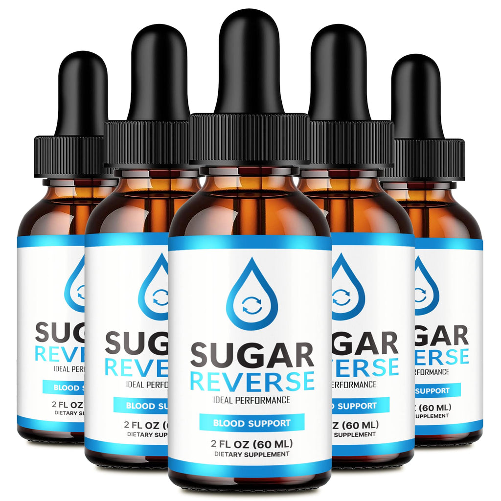 Sugar Reverse Drops, Sugar Reverse Liquid Drops Supplement Advanced Formula Vitamin Supplement - Maximum Strength, SugarReverse Liquid Drops Official Formula Reviews (5 Pack)