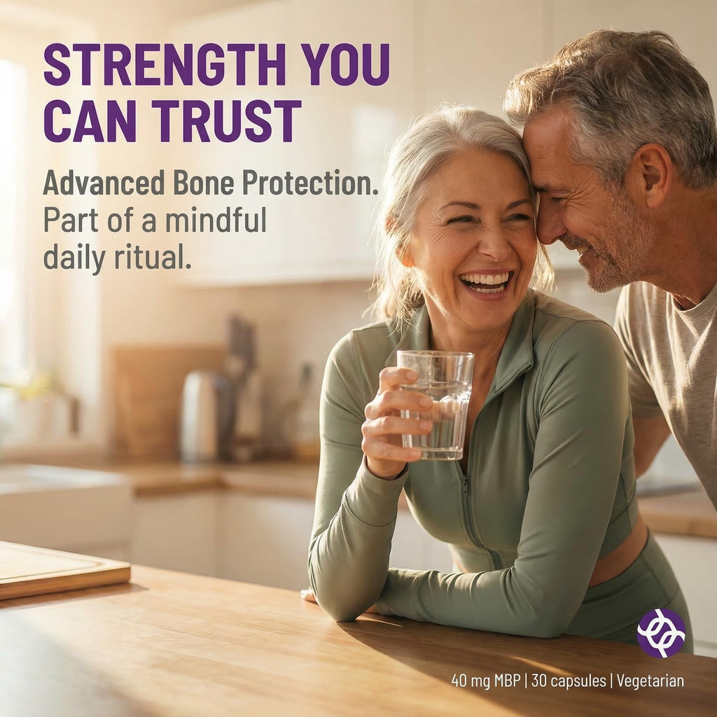 AOR Advanced Bone Protection 40mg MBP – 30 Vegetarian Capsules, 30-Day Supply for Bone Mineral Density & Collagen Formation, Daily Nutritional Support