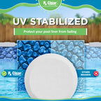 Rx Clear 1" Inch Chlorine Tabs | 15 Pounds | Use Tablets as Bactericide, Algaecide, & Disinfectant in Swimming Pools | Stabilized, Long Lasting, Slow Dissolving, & UV Protected