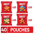 Cheez-It Baked Snack Crackers, Lunch Snacks, Variety Pack (40 Pouches)