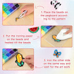 Quefe 72 Colors 15000 Pcs 5mm Fuse Beads Kit Melting Beads for Craft