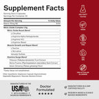 Snap Supplements Nitric Oxide Booster for Men & Women, L-Citrulline + 3 Forms of L-Arginine for Stamina, Endurance, Circulation, & Energy Support,* Caffeine-Free Pre-Workout Alternative, 60 Capsules