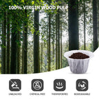 Pro Mael 360 Disposable K Cup Paper Filters for Keurig 1.0&2.0, White