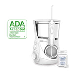 Waterpik Whitening Professional Water Flosser, Electric Power With 10 Settings, 30 Whitening Tablets, Whitens Teeth Gently, White WF-05