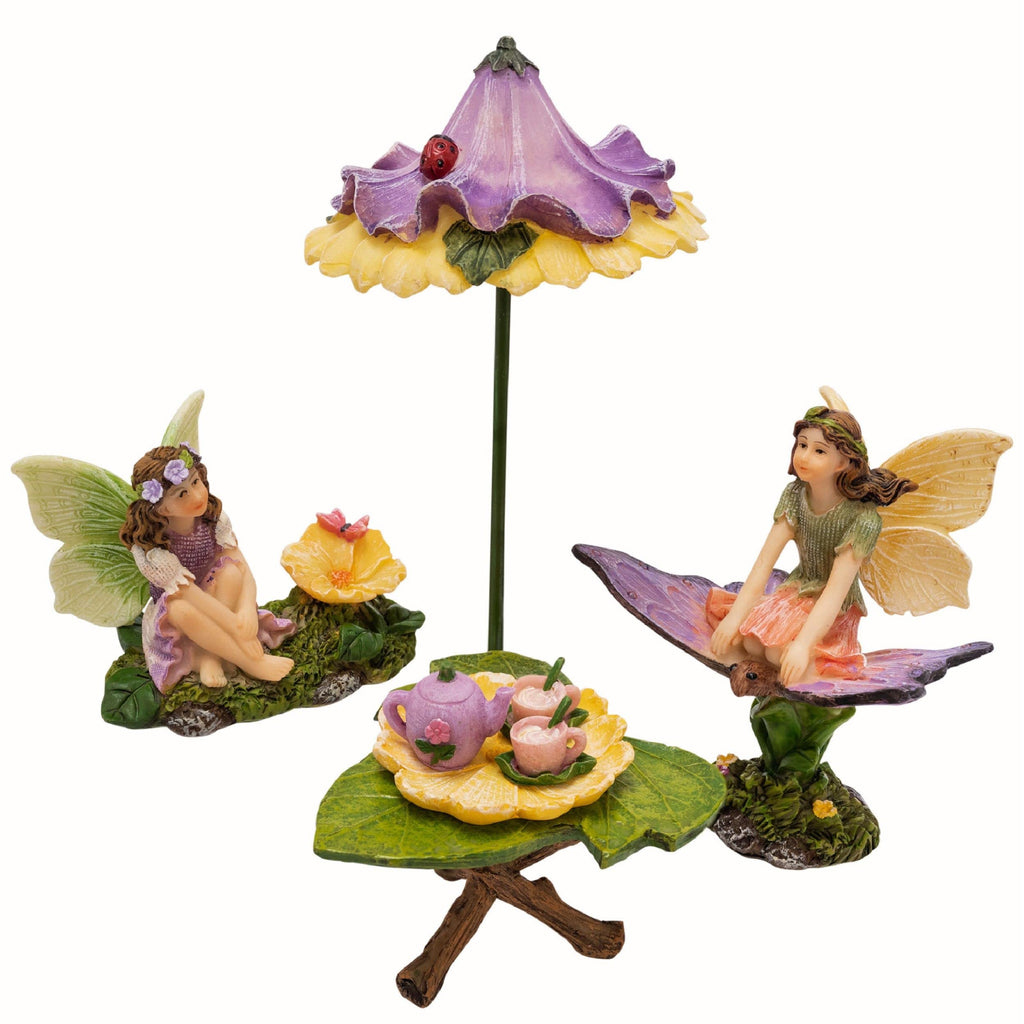 PRETMANNS Fairies for Fairy Garden Accessories Outdoor Kit, 7 Pieces