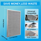 UBeesize 16x25x1 Reusable Electrostatic Air Filter HVAC AC Furnace Filter,MERV 8,Washable, Lasts a Lifetime,Permanent Air Filter,Breathe Fresher,Home And Office(Actual Size:15.5x24.65x0.82 Inch)