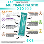 Sea Moss Powder Elderberry Ashwagandha Chlorella Manuka Honey VitaminD3 Vitamin C Zinc Spirulina Iodine Greens Detox Immune Support Sugar Free Hydration Powder Drink Mix – 20 Sticks