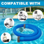 2 Pcs 1.5 Inch Hoses for Above Ground Pools - 1 1/2 Inch Diameter, 59" Long Pump Hose Replacement Filter Accessories