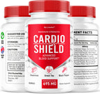 Cardio Shield Capsules - Official Cardio Shield Supplement Support Vitamin Pills, All Natural Cardio Shield Advanced Premium Formula Wellness & Overal Health Review, 60 Capsules for 1 Month