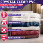 16x24 Shrink Wrap Bags for Gifts – 50 Pcs Clear Heat Shrink Wrap for Father’s Day Packaging, Works with Hair Dryer at Medium Temperature – Neat Storage for Clothing, Cosmetics, Boxes & Bulky Items