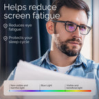 livho High Tech Blue Light Glasses - Advanced up to 99% Blue Light Blocking Computer Glasses - Screen Fatigue & UV Protection