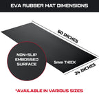 ONREVA Workbench Mat 24X60 Inches, EVA Rubber Work Mat, Protect Your Work Bench Top, Heavy Duty Pad for Tool Box Top, Table, Tool Station, Rolling Cabinet Cart Cover Liner Matt, 60"X24" 5mm Thick