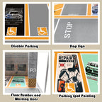 Storage Display Garage Compatible with Hot Wheels - Toy Car Garage with Lights, Freestanding Display Case, Parking Garage Diorama for 1/64 Scale Diecast Cars with 4 Levels 24 Spots Maximum 40 Cars