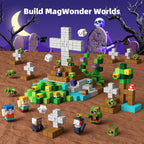 GobiDex Magnetic Blocks Kids Toys for Boys Girls 3+, Build MagWonder World with Zomblock Magnets Cubes, Upgraded STEM Game-Based Building Sensory Gift for Birthday