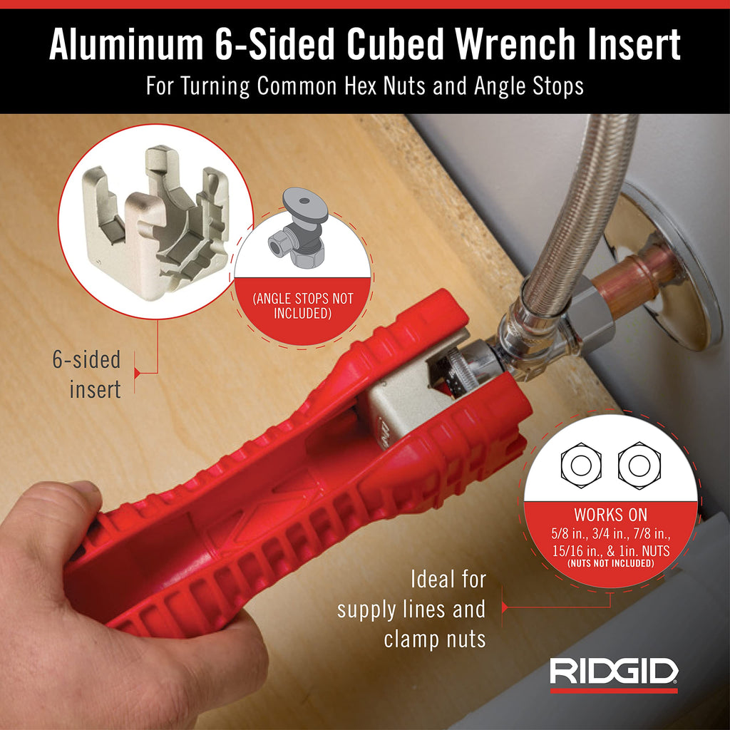 RIDGID 57003 EZ Change Plumbing Wrench Faucet Installation and Removal Tool