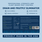 Fruit Fly Drain Treatment | Drain Fly Eliminator | Eliminates Gnats, Sewer Flies and More - Works in All Drains - 256 Fl Oz