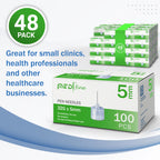 Medt - Fine Insulin Pen Needles (32G 5mm), Diabetic Needles for Insulin Injections, Ultra Fine Compatible with Most Diabetes Pens - 48 Boxes of 100ct Bulk