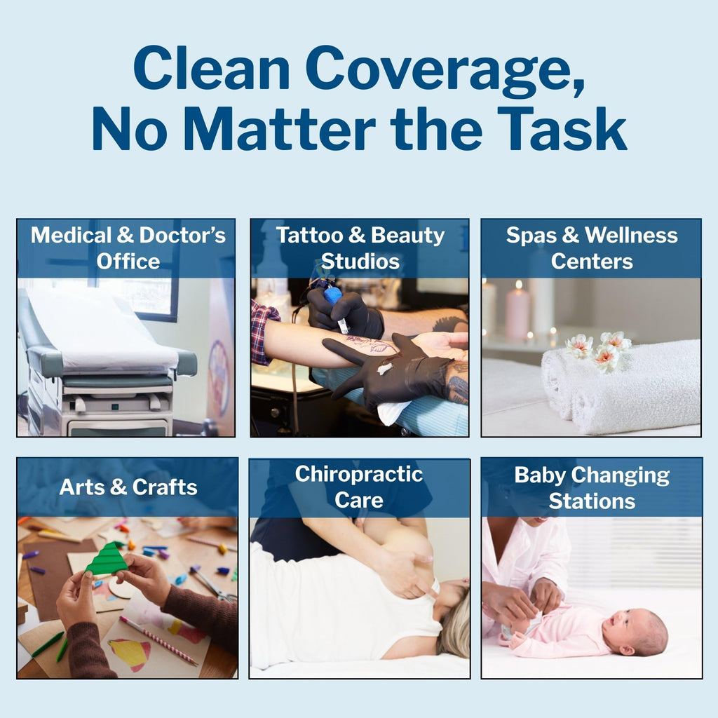 McKesson Medical Exam Table Paper Rolls [12 Rolls] – 21 in x 125 ft White Standard Smooth Disposable Bed Cover for Doctor, Spa, Diaper Changing, Waxing, Nursing, Chiropractor, Patternmaking, Tracing