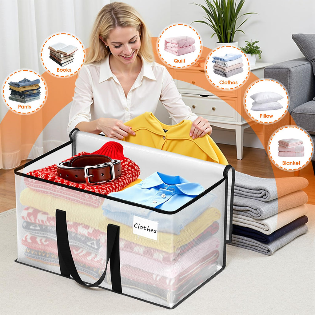 Fab totes Moving Bags Extra Heavy Duty Oversized Storage Bags with Reinforced Handle and Double Zippers,Moving Supplies Totes for Storage Packing Dorm Room Essentials Alternative to Moving Boxes