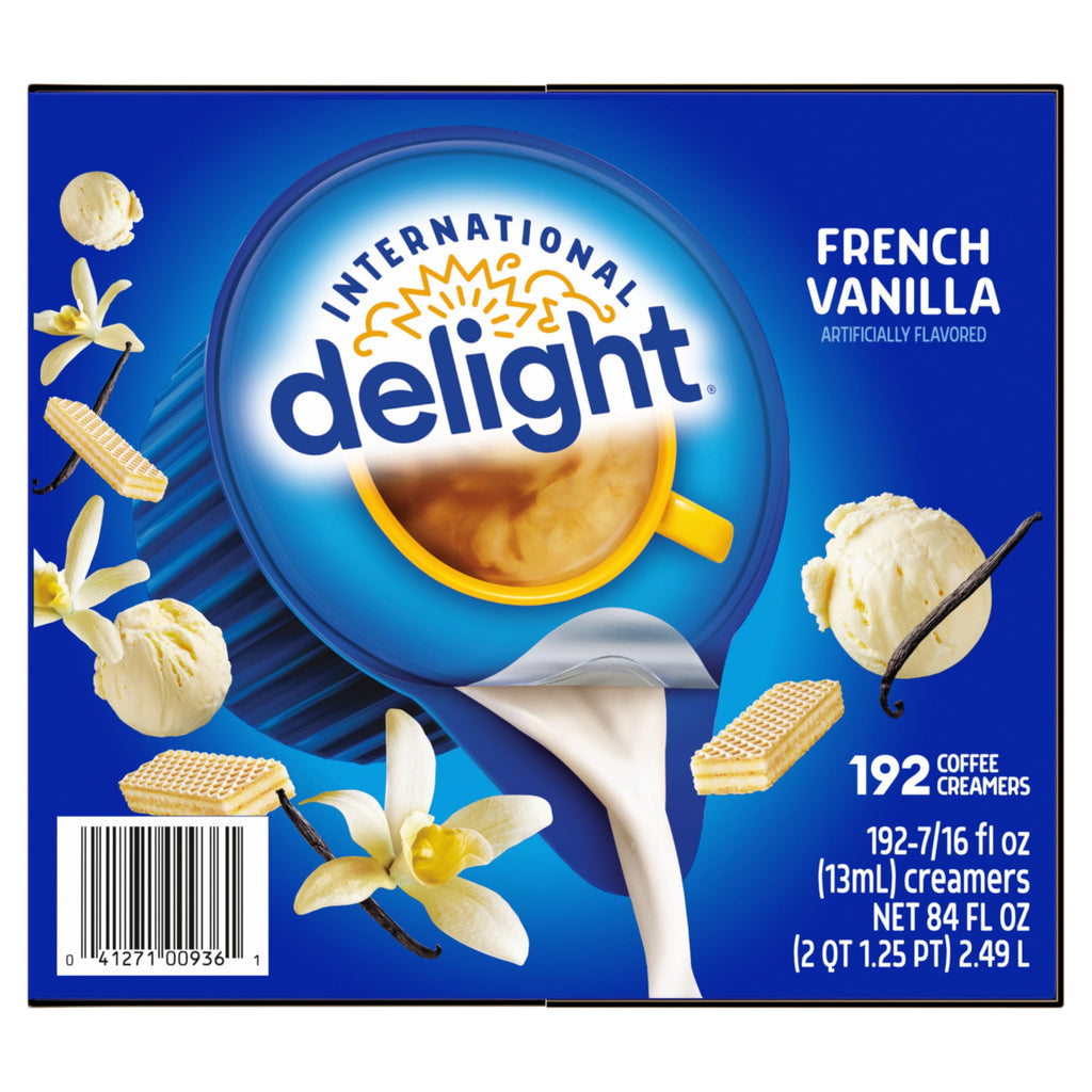 International Delight Creamer Singles, French Vanilla, 192 Count