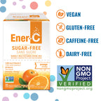 Ener-C Sugar Free Multivitamin Drink Mix - Vitamin Powder for Water, Electrolytes Powder No Sugar, Hydration Boost Packets, Zero Sugar, Vitamin C & B12 Supplement Liquid Mix - Orange, 60 Count