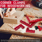 Crafom Corner Clamp for Woodworking, 90 Degree Corner Clamp With Box, Set of 8(3” 5.5”) Aluminum Alloy Right Angle Clamp, Wood Working Tools, Positioning Squares for Frame, Box, Cabinets, Drawers.