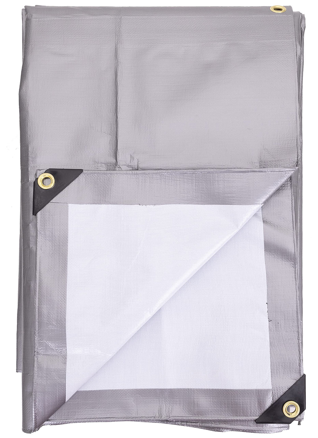 Kotap 12 x 20 Ft. Ultra Heavy-Duty Protection/Coverage Tarp, Superior Weave for Greater Longevity, 16-mil, Reversible, Multi-Use, Waterproof, Silver-White, 1-Pack (TUH-1220)