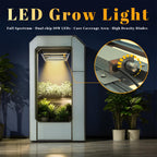 HHNMAHN 120W LED Grow Light Full Spectrum Dimmable for Indoor Plants,13x12.5Inch Hanging Growing Lamp with Adjustable Lanyard,2x2ft Coverage Waterproof Driver for Greenhouse Seedling Vegetable Flowers