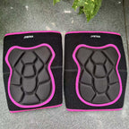 Men/Women Knee Pads with Adjustable Flexible Foam Pad, Rose Red L (1 Pair)