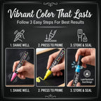 Loddie Doddie Chalk Markers, Liquid Chalk Pens, Reversible Tips, 24 Pack