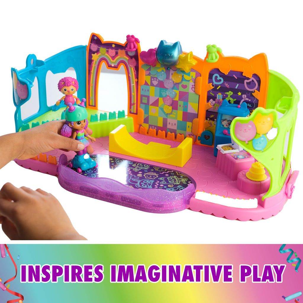 Gabby's Dollhouse, Party Room Playset with Exclusive Toy Figures, Dollhouse Furniture, Accessories & Fidget Play, Kids Toys for Girls and Boys Ages 3+