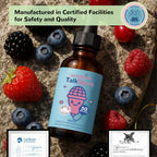 JerlyMush Zeolite Detox for Kids - 3-in-1 Formula Zeolite Drops, Vitamin D & B12, Gentle Daily Support, Natural Mixed Berry Flavor 30mL/1 Fl Oz, Sugar-Free, Gluten-Free