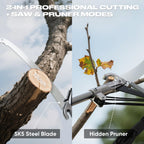 FLORA GUARD 16.5 FT Pole Saw with SK5 Blade, 4-Pulley System