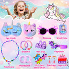 Unicorn Advent Calendar 2026 for Girls, Christmas Countdown Calendar for Kids, with 24 Days Xmas Surprise with Jewellery Bracelet Hair Accessories