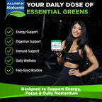 ALLMAX Naturals CytoGreens Super Greens Powder, Premium Green Superfood with Greens, Superfoods, Daily Greens Supplement, Chocolate, 30 Servings