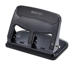 Bostitch Office EZ Squeeze Heavy Duty 3-Hole Punch for Home Office & School, 40-Sheet Capacity, One-Touch Reduced Force, Sleek Black Design
