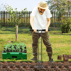 Dolibest Sod Plugger, Bulb Planter Tool with Non-Slip Grip Handle. Turf Cutter and Grass Plugger Tool with Dual Pedals, Sharp Serrations, Perfect for Zoysia, Bermuda and More (Upgrade)