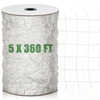 Nylon Trellis Netting Roll 5 x 360 ft, Oltara Heavy Duty Garden Netting with 6 Inch Soft Mesh, Plant Support Mesh for Climbing Plants, Vegetables, Fruits, Cucumbers, Peas, Tomatoes