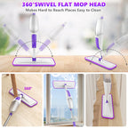 Microfiber Spray Mops for Floor Cleaning Wet Dry Use for Wood Laminate Tile