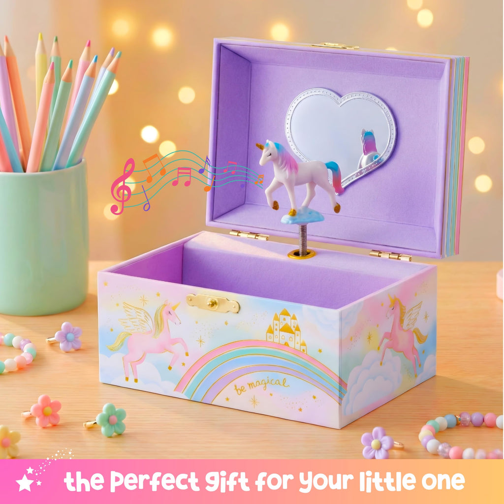 Giggle & Honey® Musical Unicorn Jewelry Box for Girls