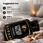Cocó March N.M.D Stress Relief Support Supplement – Magnesium & B Vitamins Blend with Ashwagandha, Supports Stress Response, Sleep Cycle, Cognitive & Nerve Health – Gluten Free, Vegan – 120 Capsules