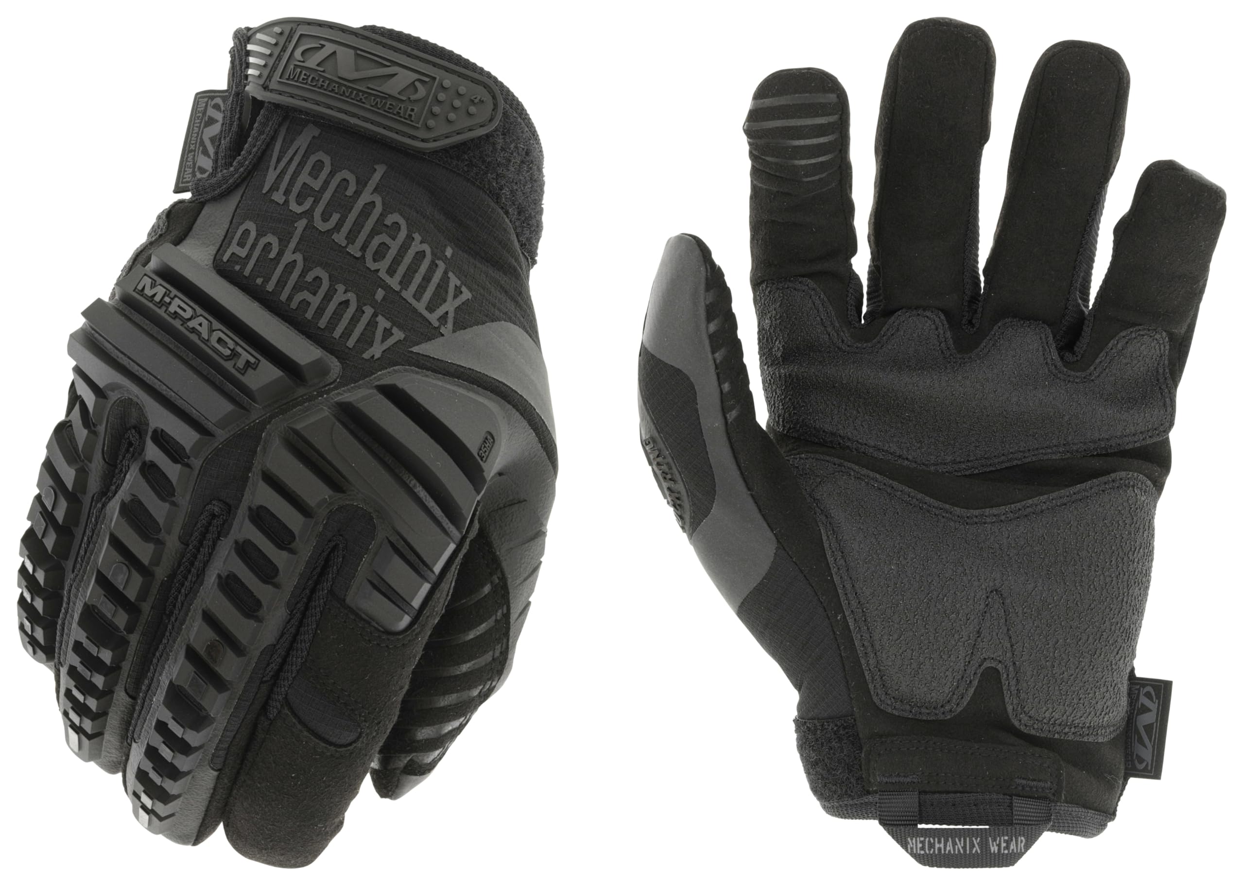 Mechanix Wear: M-Pact Covert Tactical Gloves with Secure Fit, Touchscreen Capable Safety Gloves for Men, Work Gloves with Impact Protection and Vibration Absorption (Black, Small)