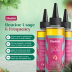 Madani Scalp Stimulator Hair Growth Oil, 4 fl oz, Nourishing Follicle Treatment, Hair Repair Regrowth with Rosemary & Mint