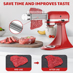 Meat Tenderizer Attachment for Kitchenaid Stand Mixer, Meat Tenderizer Machine for Kitchenaid Mixer Accessories, Meat Tenderizer with Stainless Steel Gears by Cofun