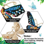 Junkin 12 Pcs Women Brooches Bulk Vintage Rhinestone Pin Set,Animal