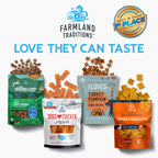 Farmland Traditions Filler Free Dogs Love Chicken Premium Jerky Treats for Dogs, 3 lb. Bag