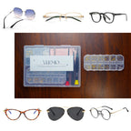 Eyeglass Repair Kit - YEEMO Glasses Repair Kit with Screws (Gold), Eyeglass Nose Pads, Precision Glasses Screwdriver Set: High Compatibility for Eyeglasses, Sunglasses, and Watch Repair