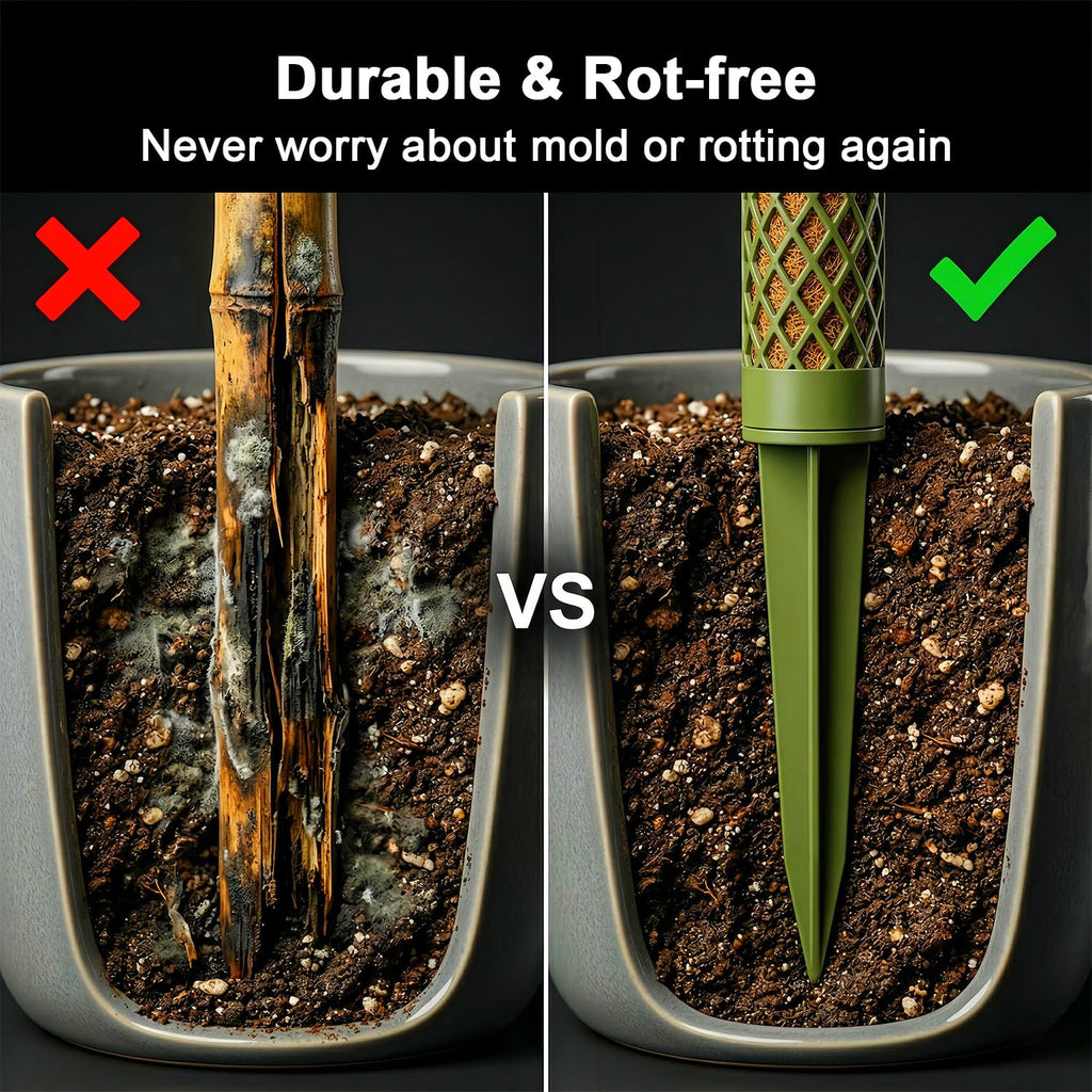 Moss Pole Monstera Plant Support: 40" Stackable Kit for Climbing Vines
